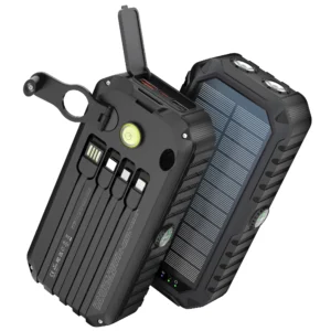 40,000mAh Solar Power Bank with Hand Crank