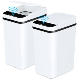 2 Pack 12L Bathroom Automatic Trash Cans Touchless Motion