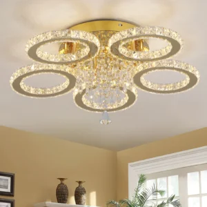 Led Ceiling Light Modern Home Decoration Crystal Chandelier